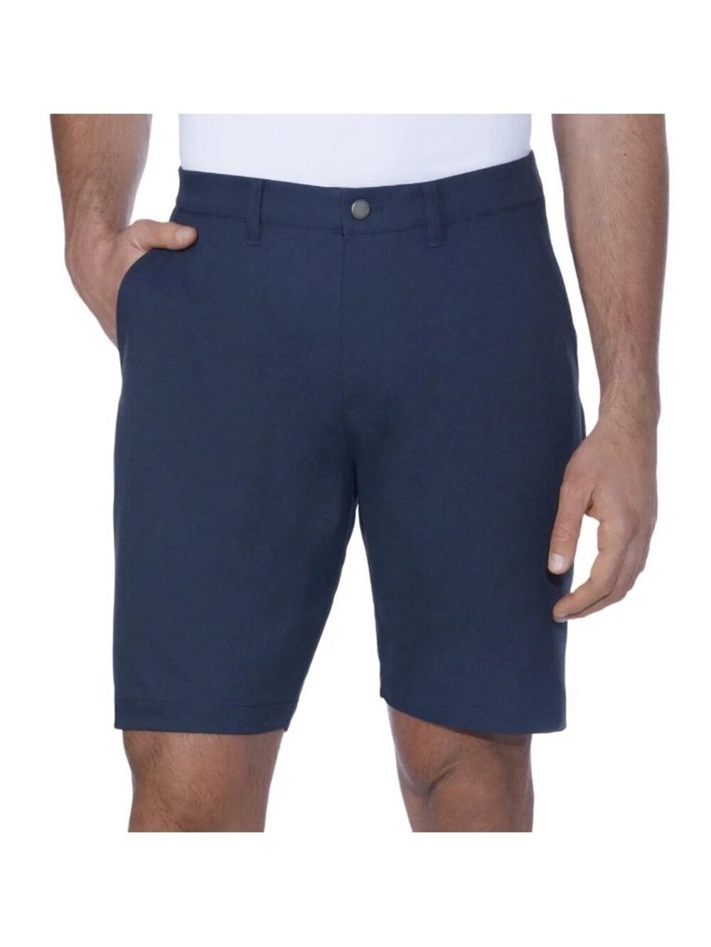 Kirkland Signature Men's 38 Blue Polyester Shorts Blue Bermuda